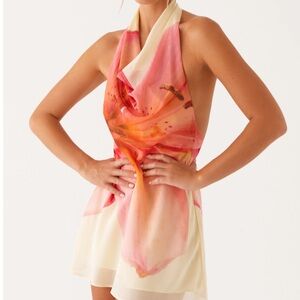 Peppermayo Cream and Red Dress